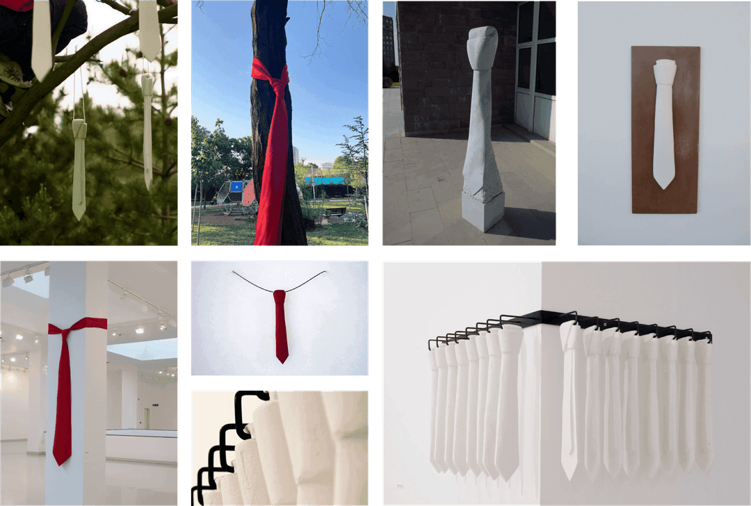 Tie sculpture